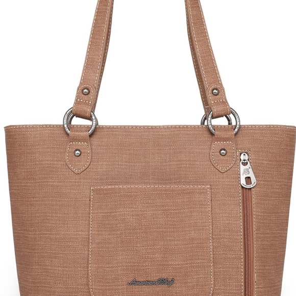 American Bling Shoulder Bags for Women Top-Handle Purse and Handbag 2 PCS Set - Picture 3 of 7